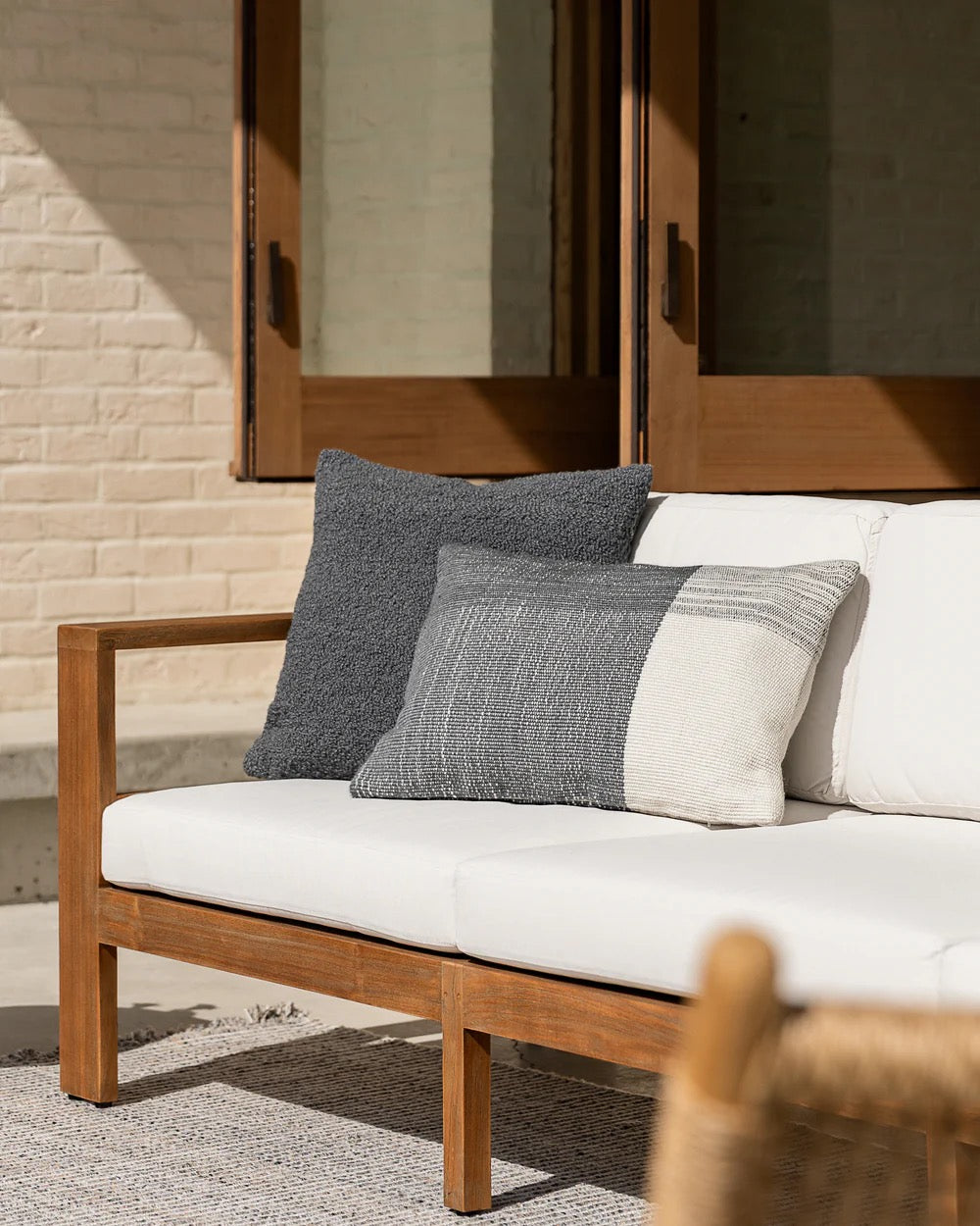 Finn Cushion Steel Blue - 40x60cm