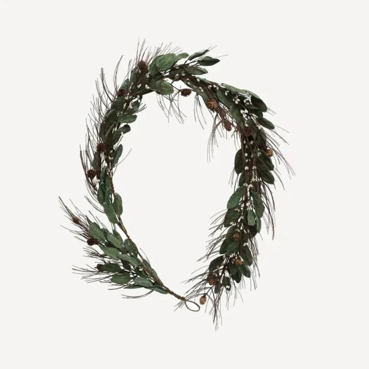 White Berry & Pinecone Swag Large