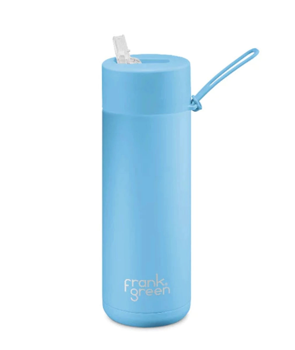 Frank Green Ceramic Reusable Bottle 20oz STRAW LID