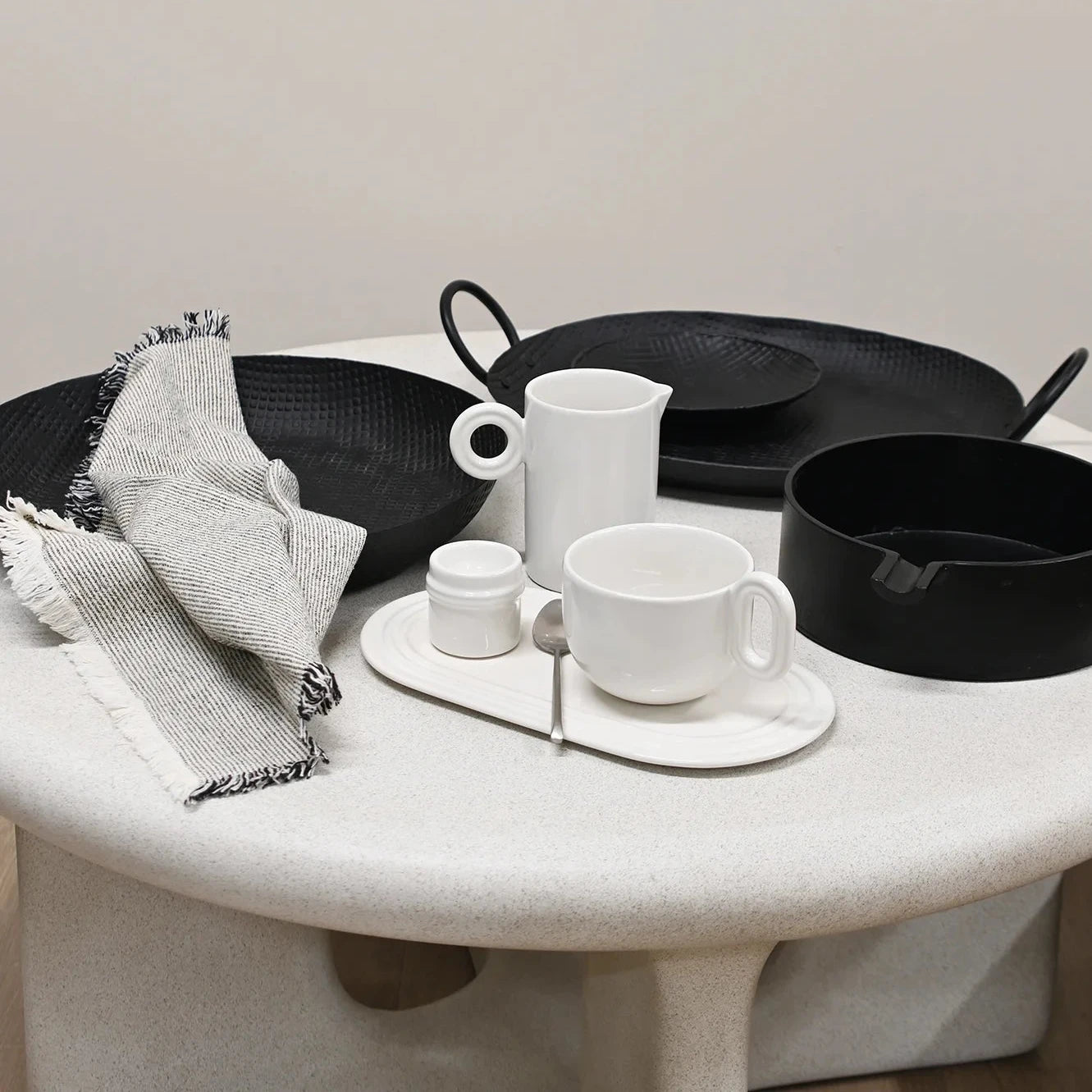 ANKARA Serving Plate Large - Black