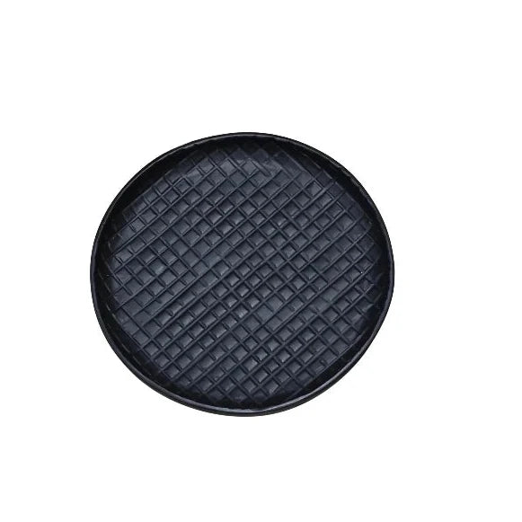 ANKARA Round Tray/Candleplate - Black