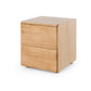 Cube Natural Oak Side Table 2drw (Oak Top) (pre order)