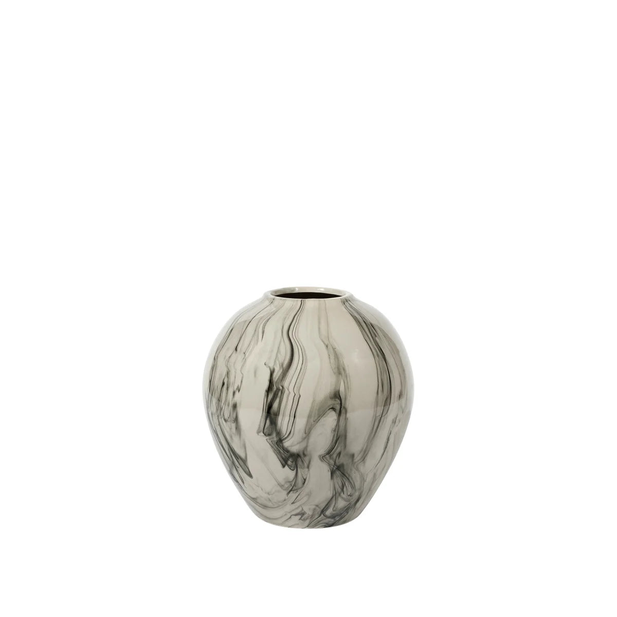 BROSTE Vase Ingrid M - Beige/Black