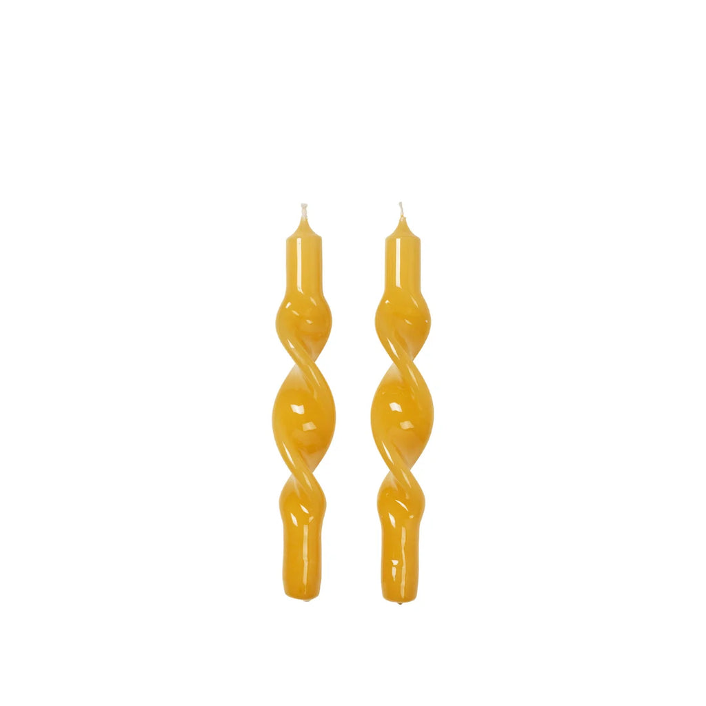 Broste Twisted Candle Set of 2