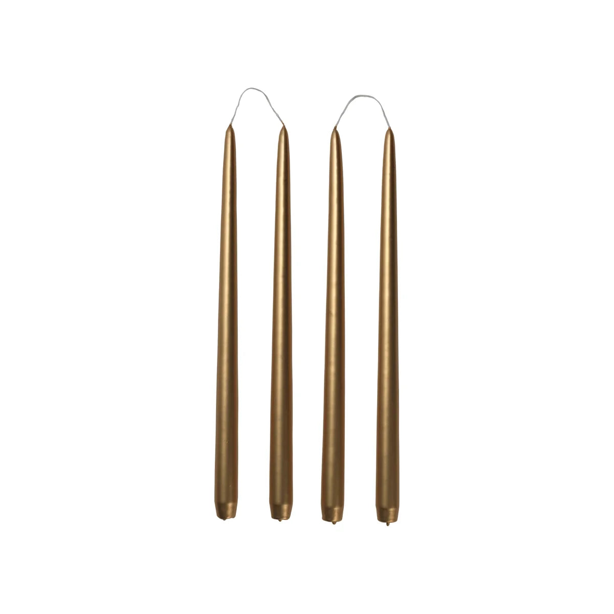 BROSTE Candle Taper S/4 H380 - Glossy Gold