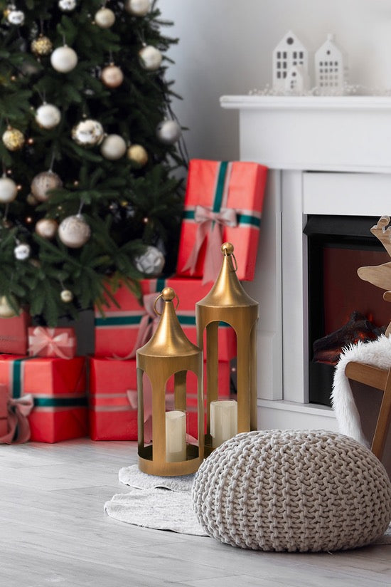 Brushed Gold Lantern - Small