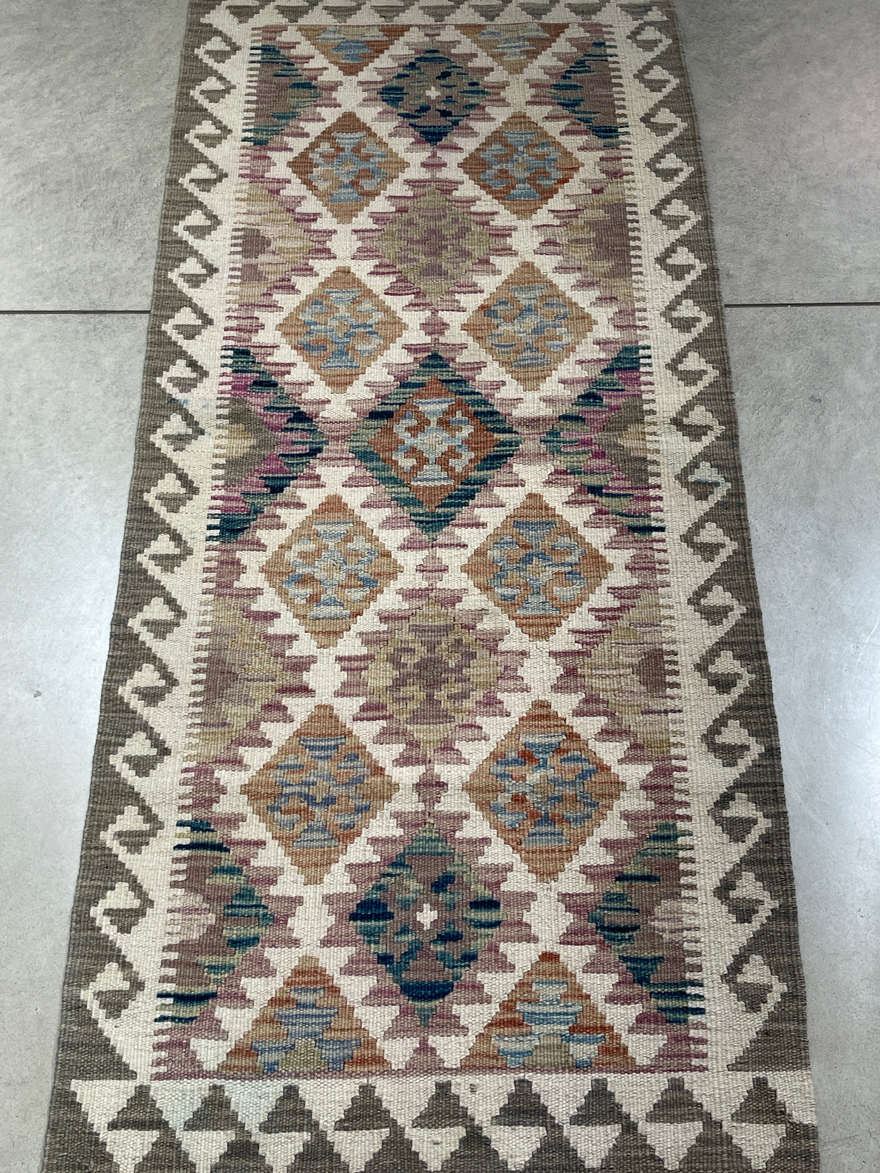 Vintage Handwoven Rug 153x62cm - piece 783