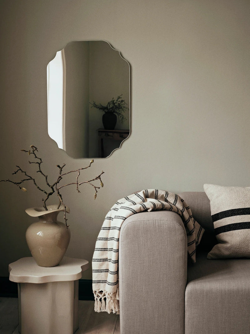 BROSTE Vase Florentina S - Glossy Beige