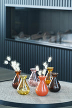 Nova Bottles - Recycled Glass vase- Assorted Oranges
