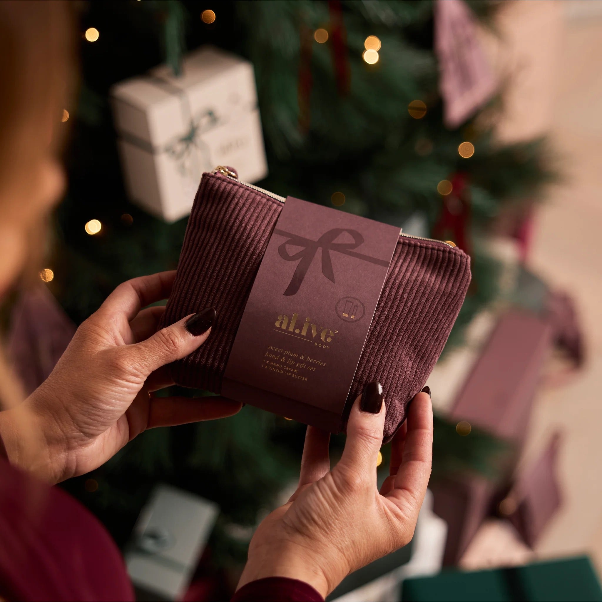Alive Body - Hand & Lip Gift Set - Sweet Plum & Berries