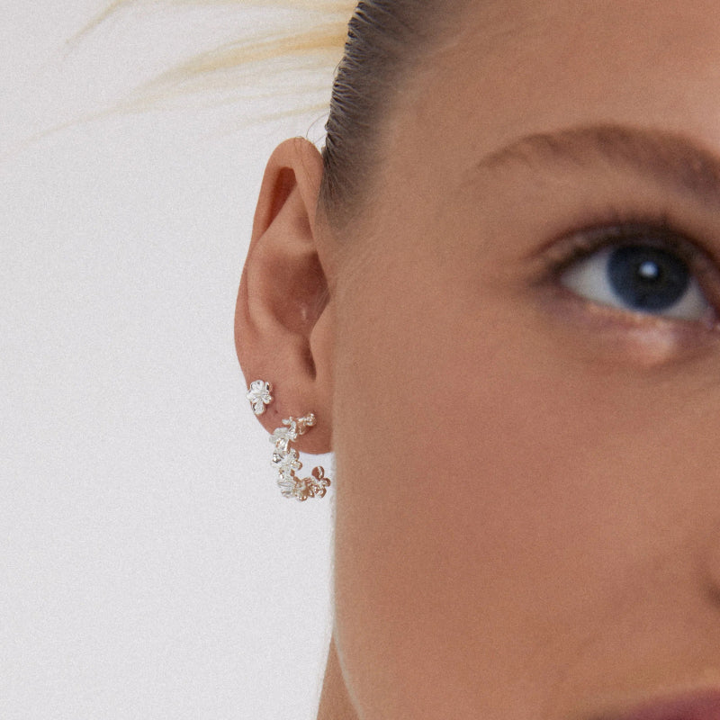 Zhuri Recycled 2-in-1 Set Earrings - Silver Plated