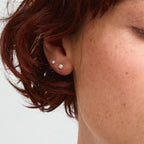 Johanne Pearl Earrings 2 in 1 Set - White - Gold Plated