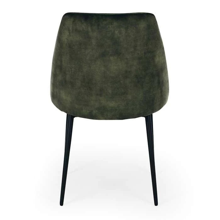 Sally Dining Chair Velvet Moss Green - Preorder