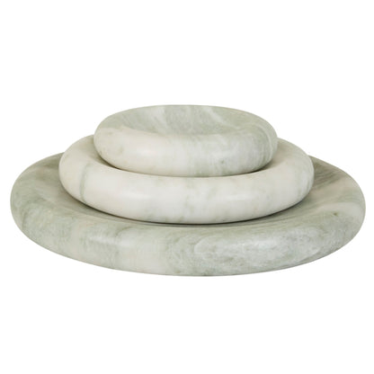 Rufus Indra Medium Shallow Bowl - Green Onyx Marble