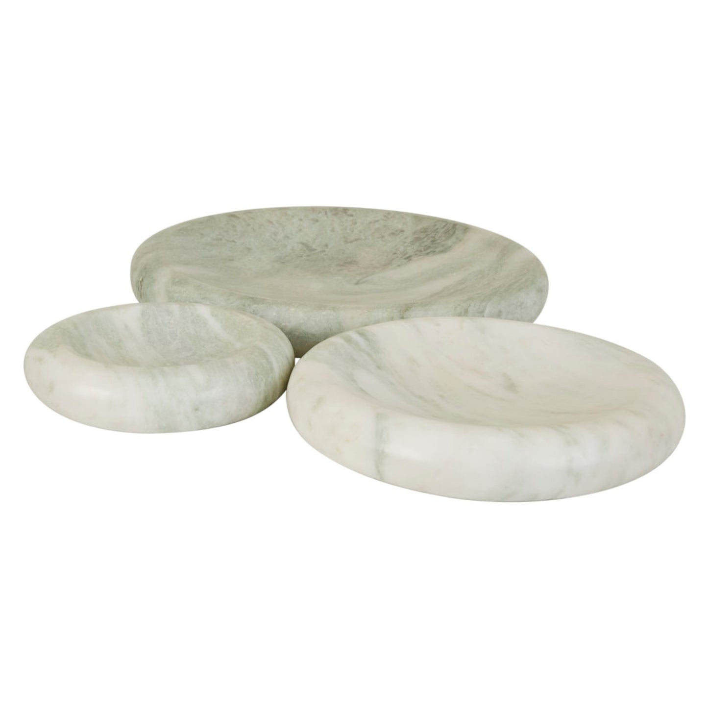 Rufus Indra Medium Shallow Bowl - Green Onyx Marble