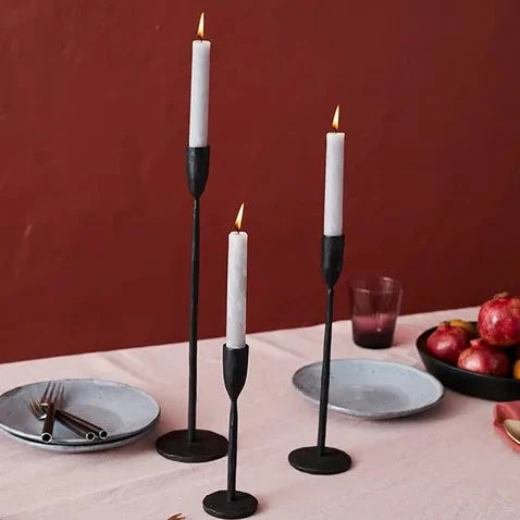 Dax Black Candleholder Large