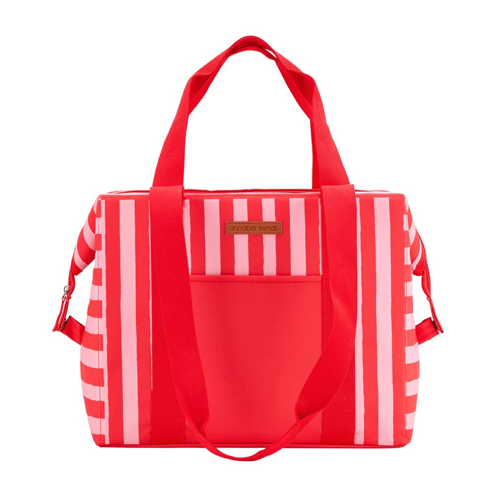 Picnic Cooler Bag Box -Red Stripe