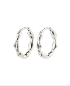 Zion Earrings Hoops Silver plated