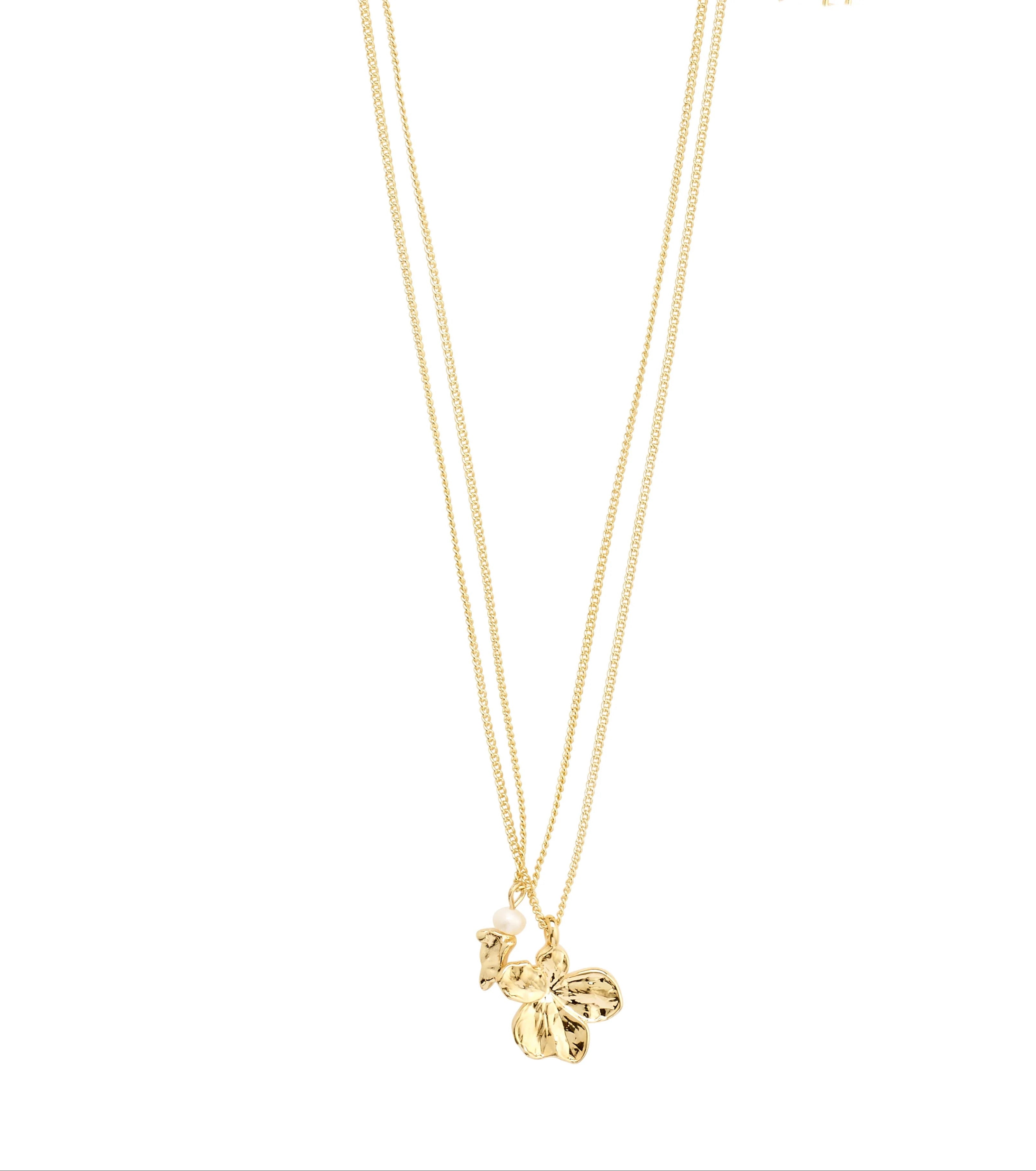 Zhuri Recycled Necklace 2-in-1 Set - Gold Plated