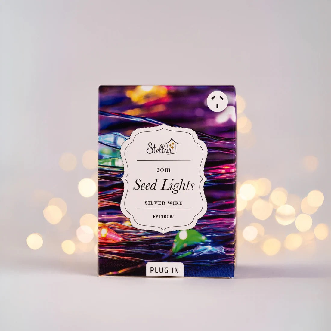20m Plug In Seed Lights -Rainbow