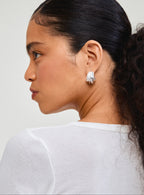 Eclipse hoops silver-plated