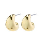 Alexane Recycled Chunky Mini Hoop Earrings - Gold plated
