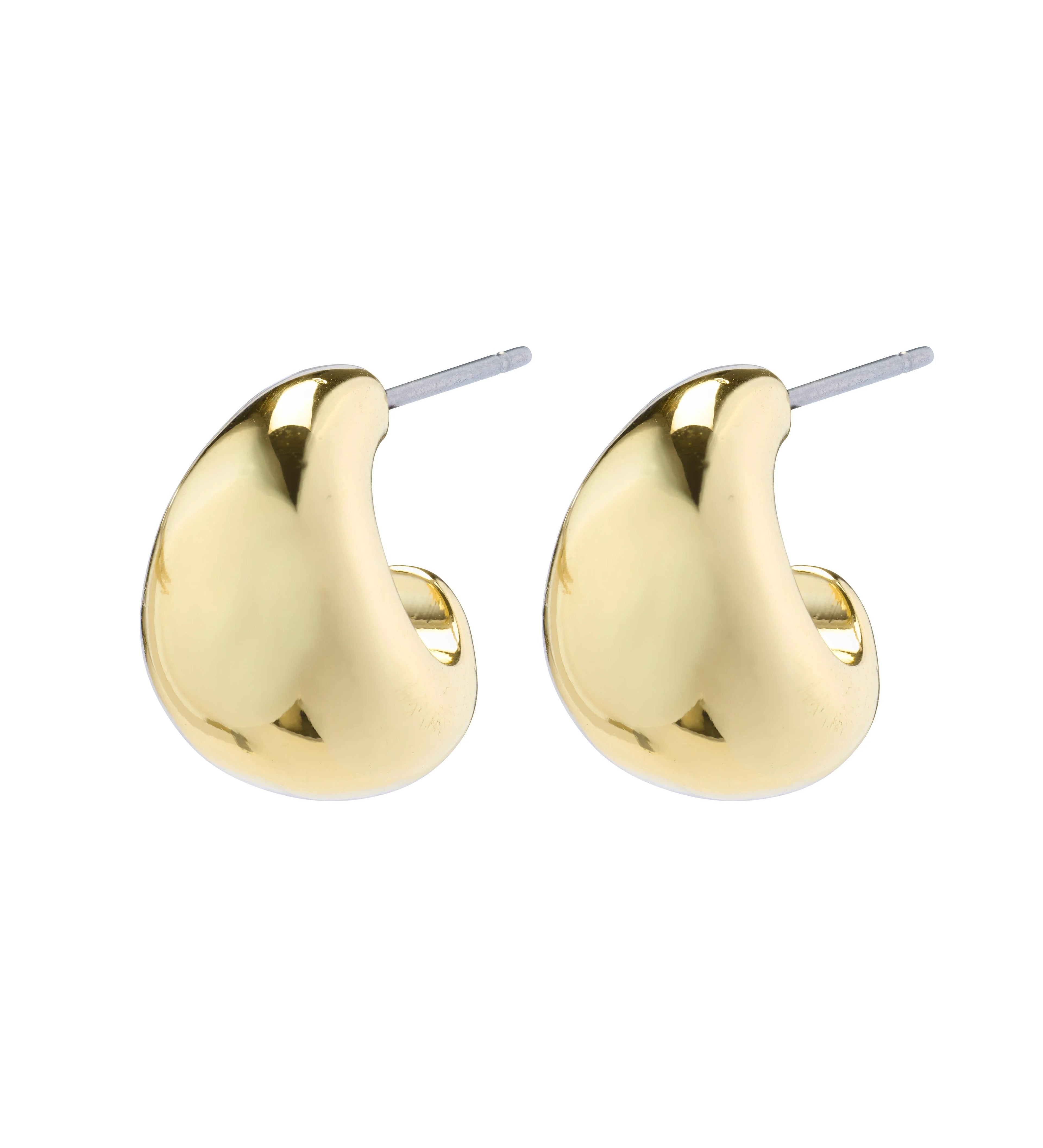 Alexane Recycled Chunky Mini Hoop Earrings - Gold plated