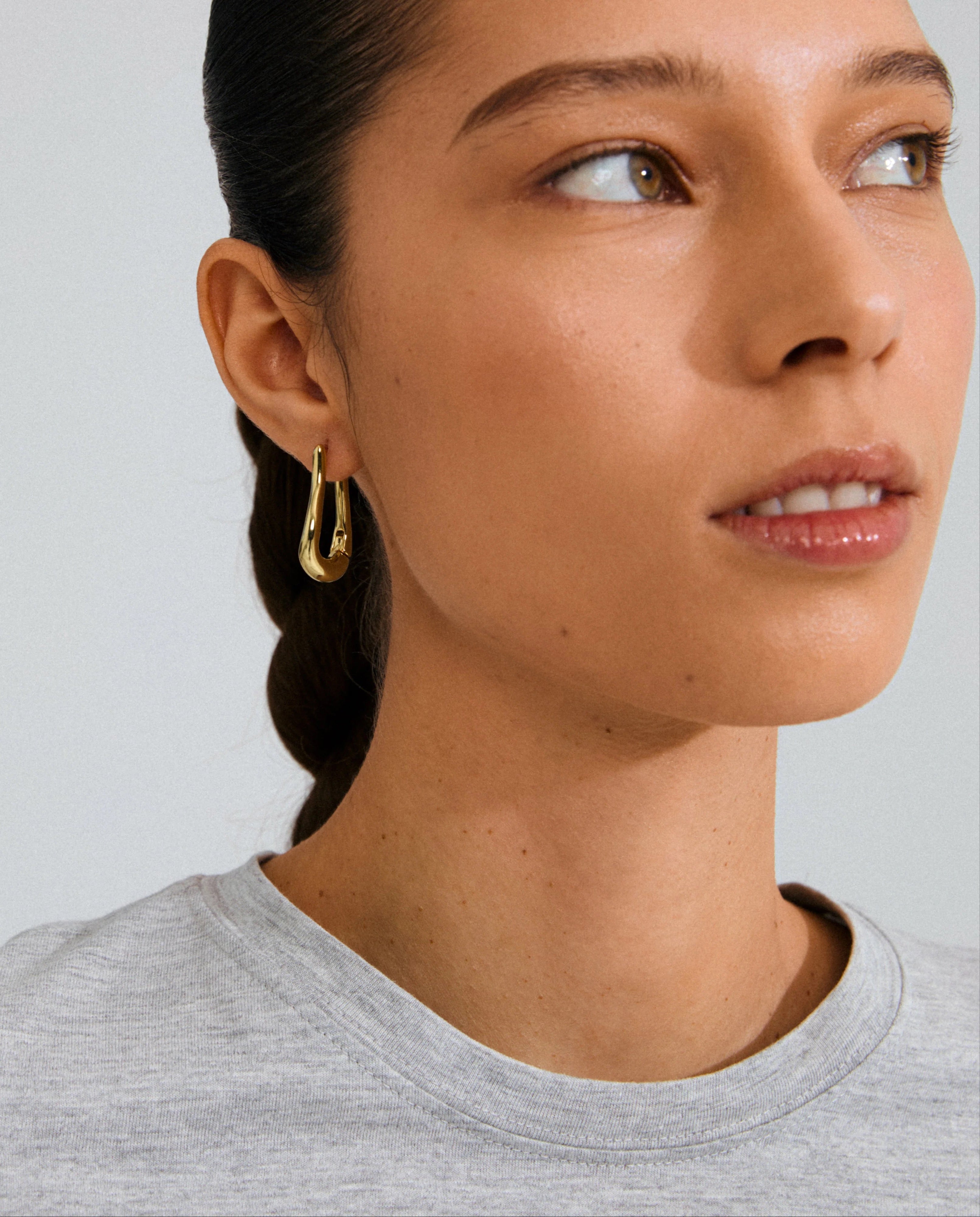 Unfold Recycled Earrings - Gold Plated