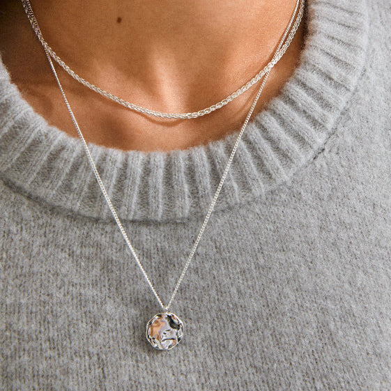 Declan Recycled Necklace - Silver Plated
