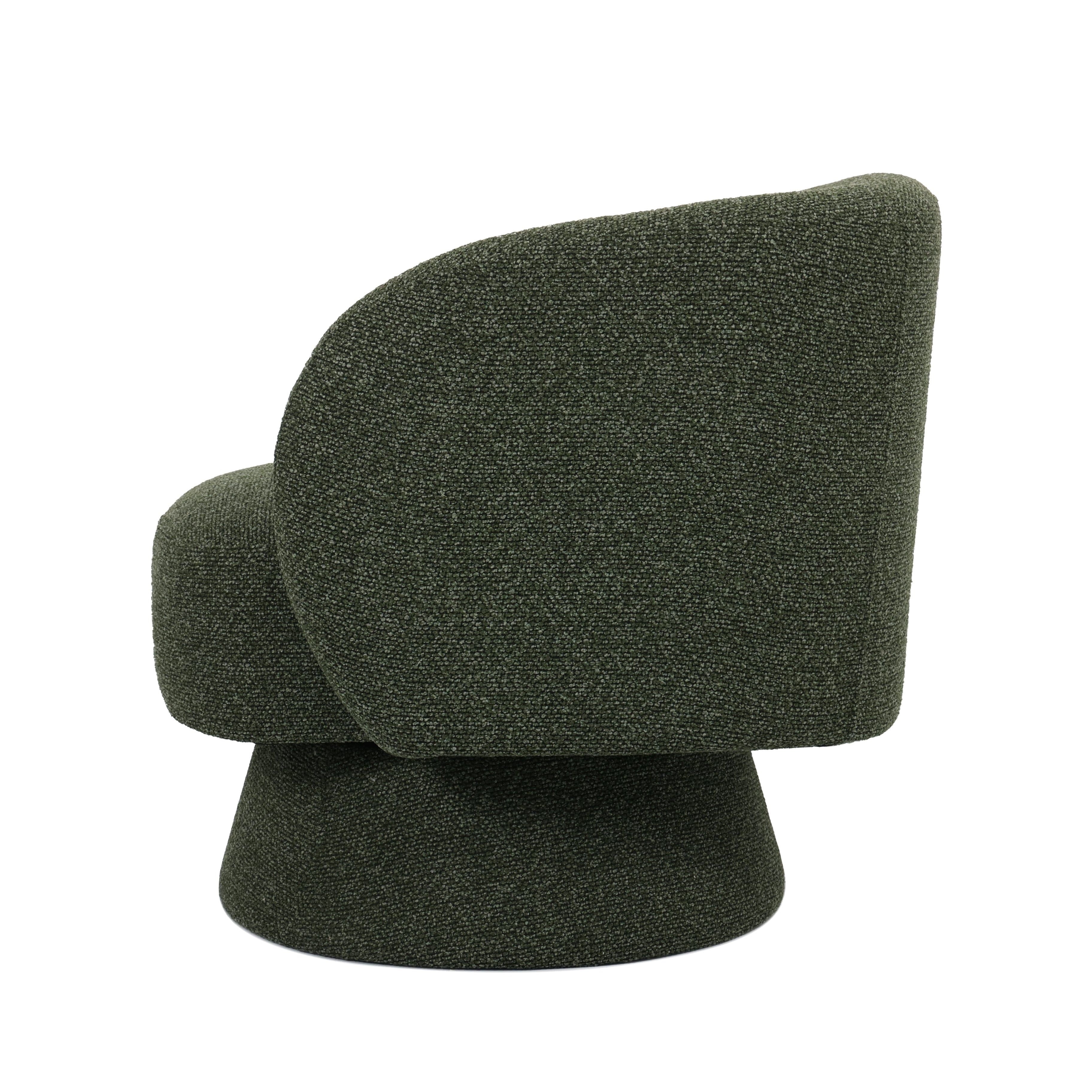 Swivel accent chair - Forest Green