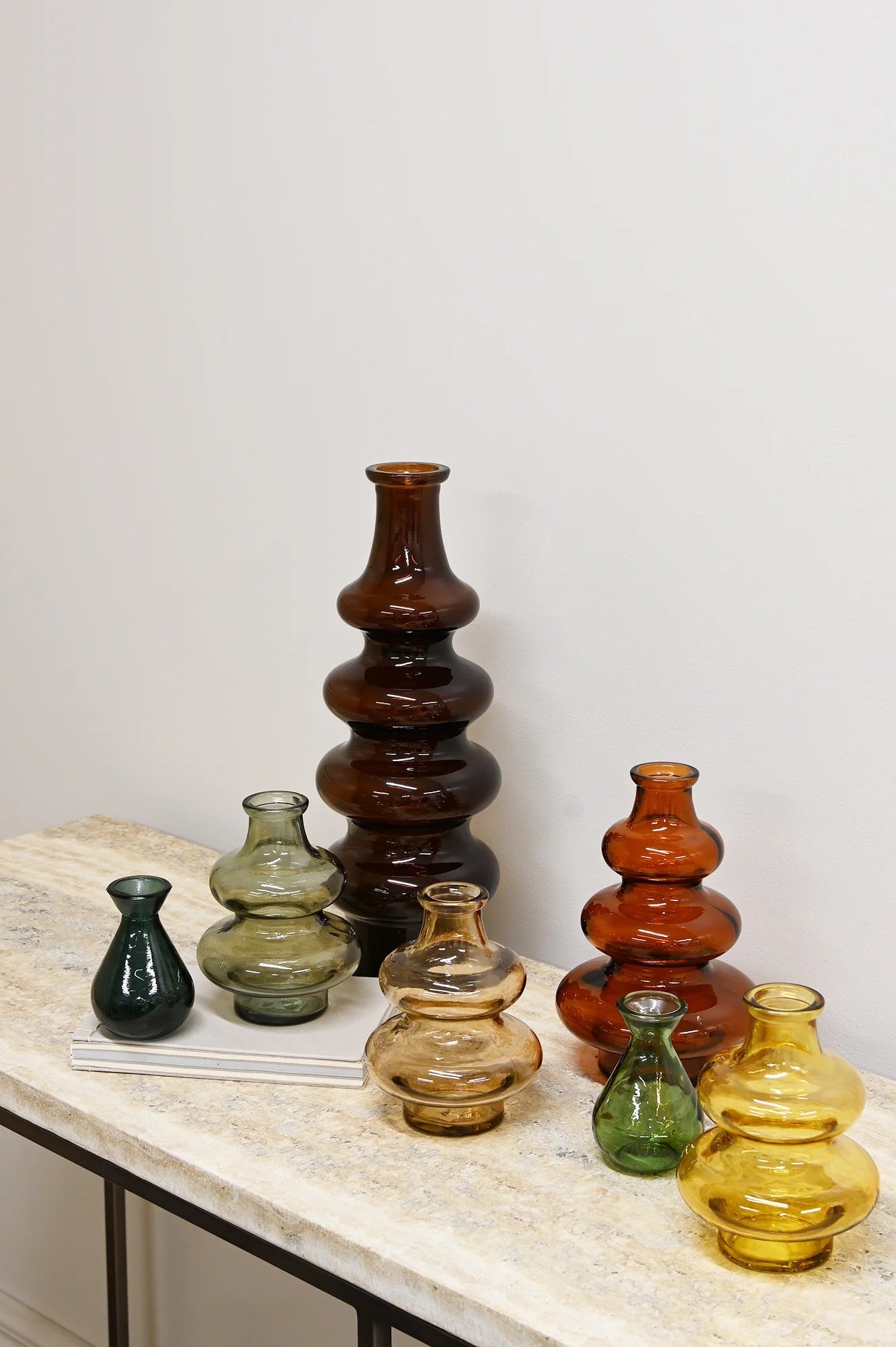 Fletcher Recycled Glass Bottles / Vases
