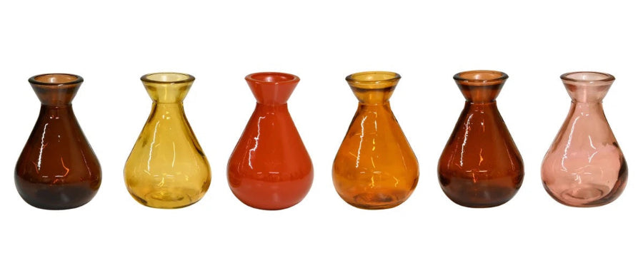 Nova Bottles - Recycled Glass vase- Assorted Oranges