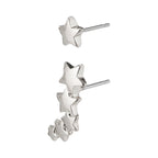 Ava Pi Studs - Mix Silver Plated