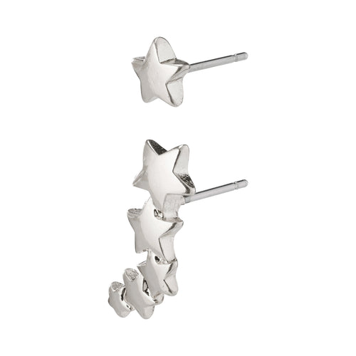 Ava Pi Studs - Mix Silver Plated