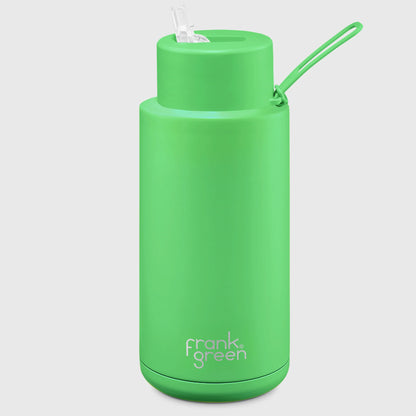 Frank Green Ceramic Reusable Bottle 34oz Straw Lid