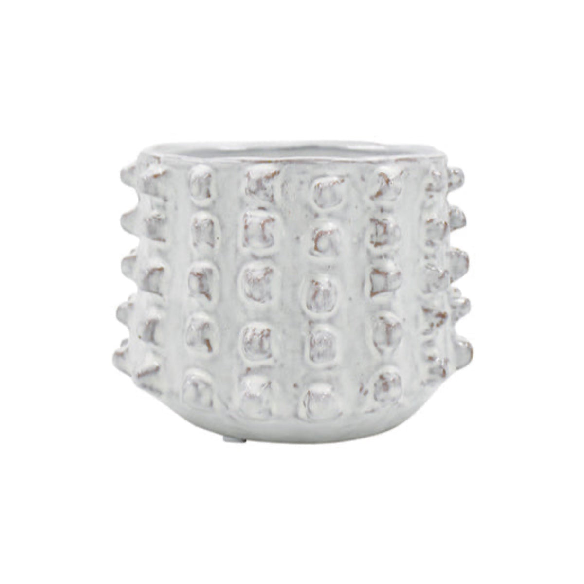 Izak Off-White Glaze Planter Small