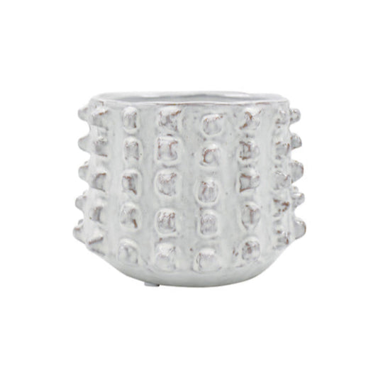 Izak Off-White Glaze Planter Small
