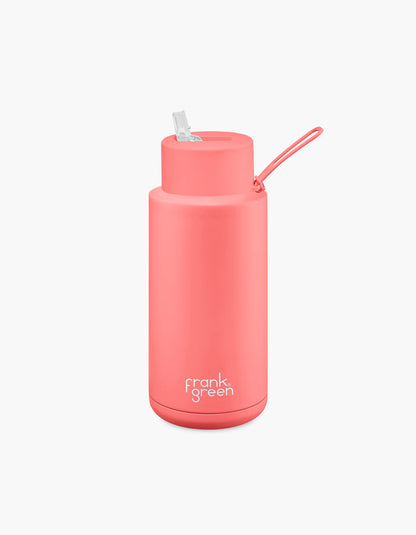 Frank Green Ceramic Reusable Bottle 34oz Straw Lid