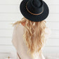100% Wool felt hat with contrast band trim - choose from 4 colours