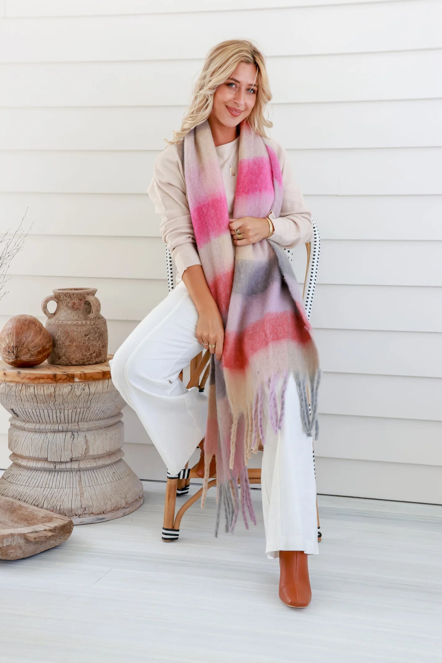 Cosy Scarf - Pink/Lilac