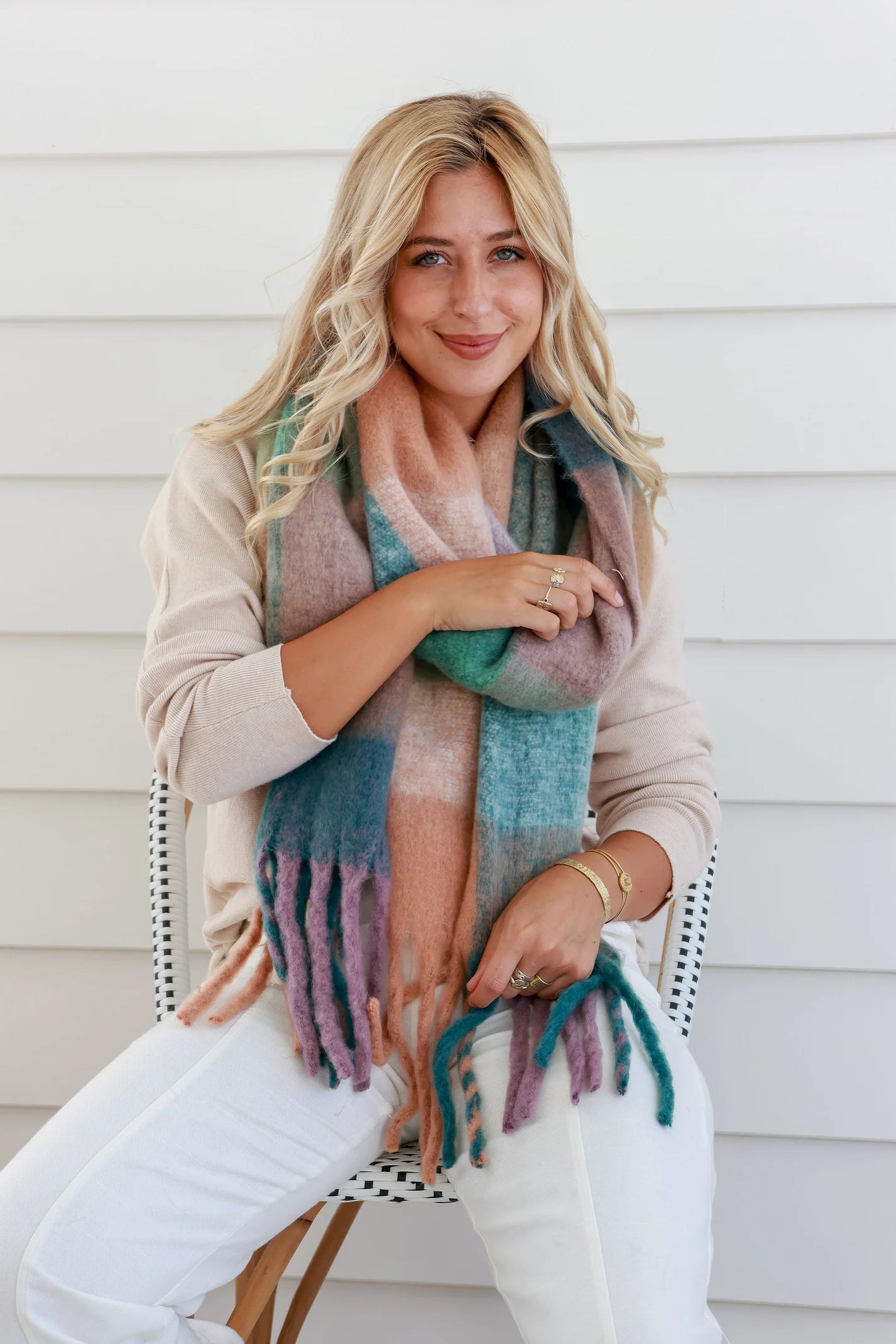 Cosy Scarf - Rosewood