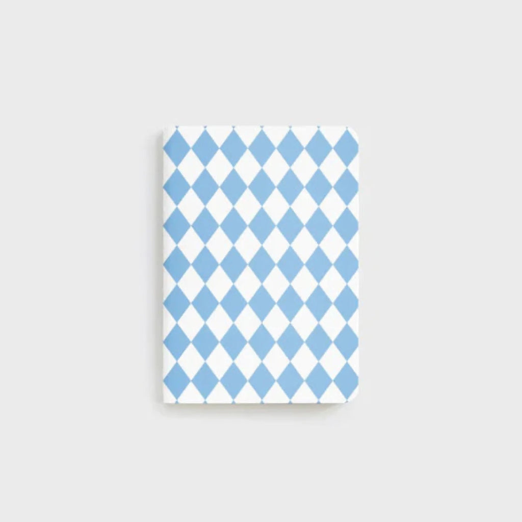 Father Rabbit | B7 Pocket Notebook | Blue Diamonds