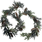 Frosted Alpine Fir Garland w/Cones