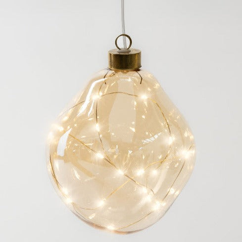Champagne Orb Hanging Glass Light