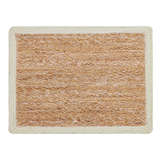 SEAGRASS / JUTE RECTANGLE PLACEMAT WITH WHITE BORDER