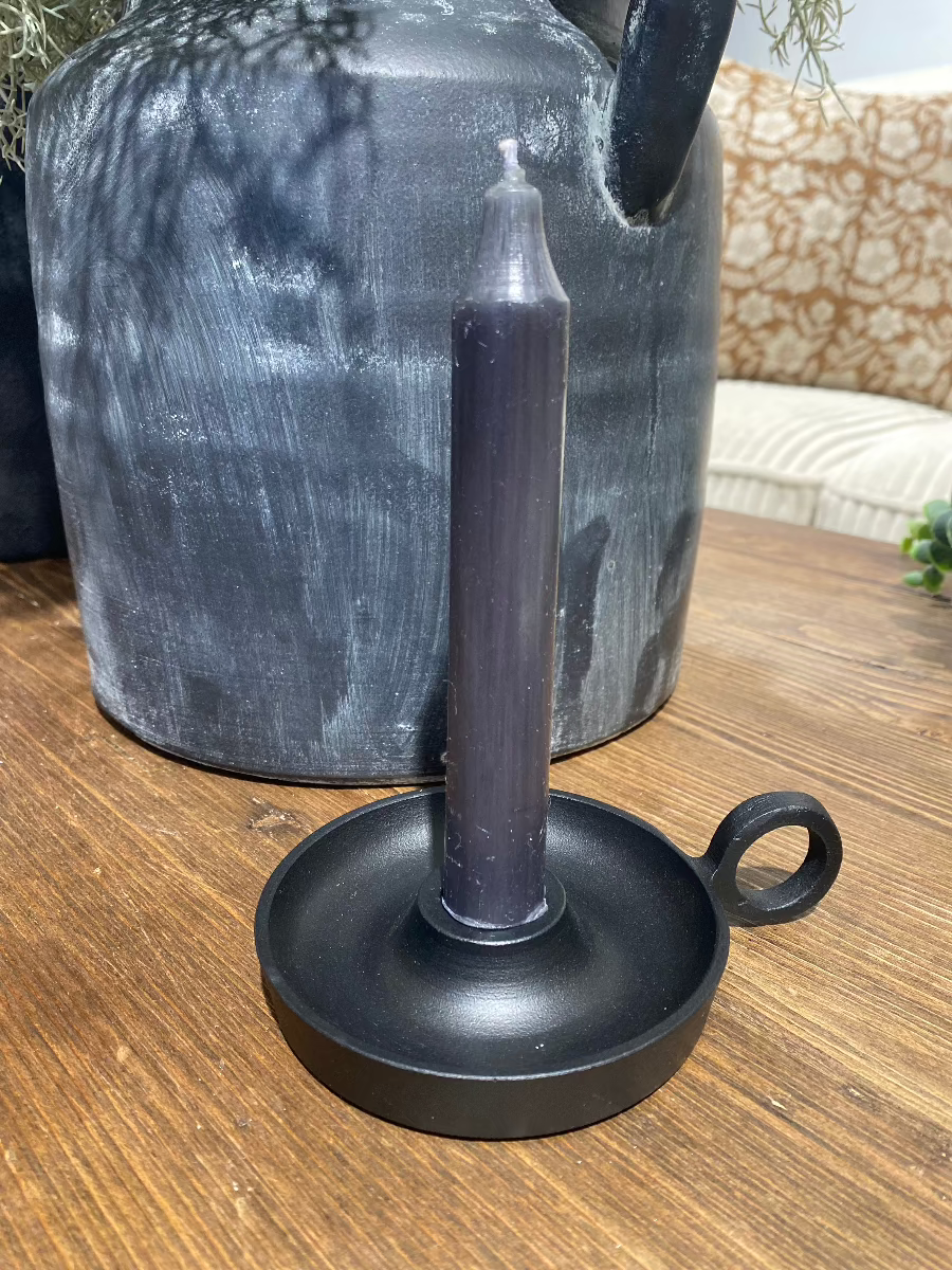 Taper Candle Holder w/Handle