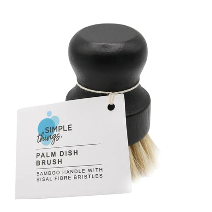 Simple Things Palm Dish Brush -black