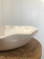Magnolia Lane White Wave Bowl