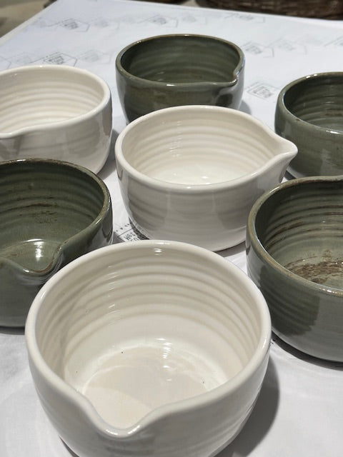 Magnolia Lane White Matcha Bowl