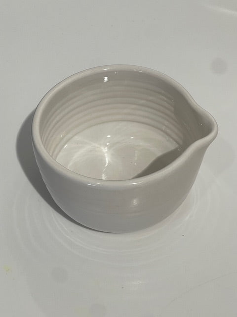 Magnolia Lane White Matcha Bowl